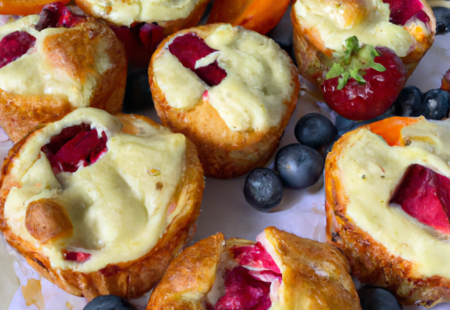 Muffins Philadelphia fruits des bois