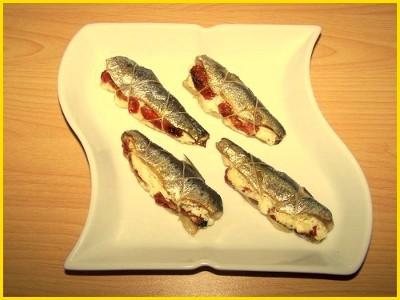 Sardines farcies au Boursin et tomates confites rapides