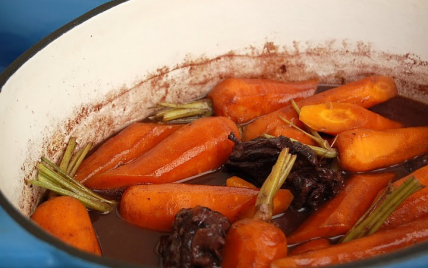 Bœuf aux carottes préparé à la bière type Guinness