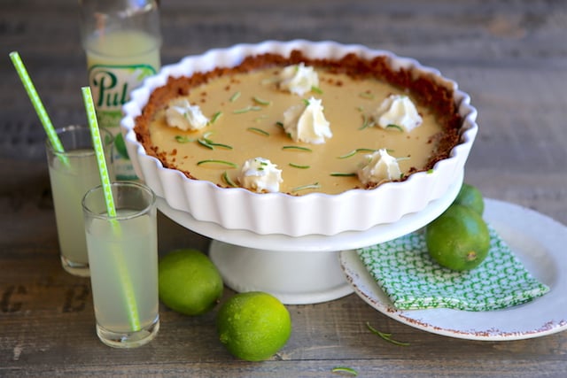 Key lime pie à la crème Chantilly