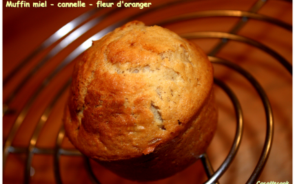 Muffins miel - cannelle - fleur d'oranger