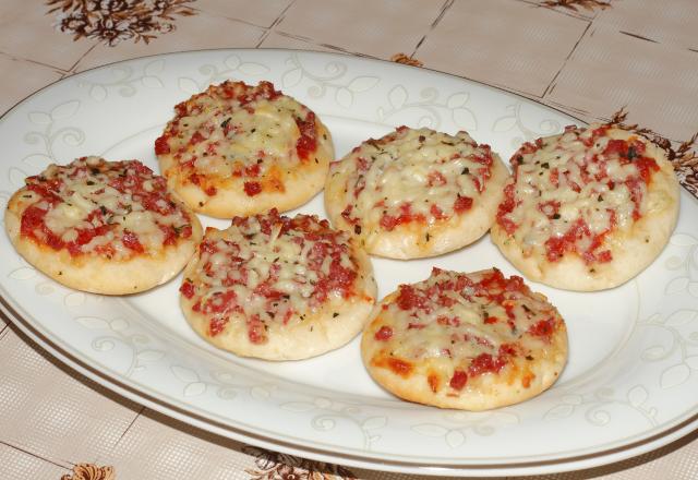 Mini pizzas végétariennes