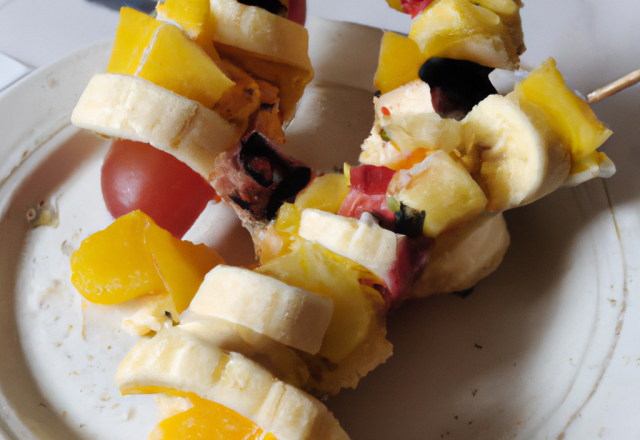 Les brochettes de fruits qui décoiffent !