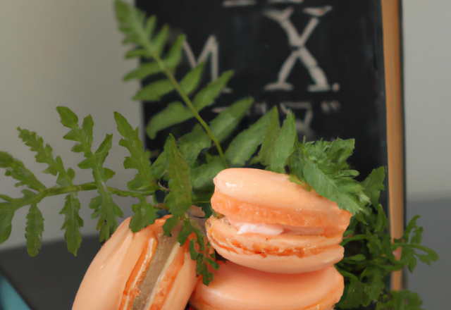 Macaron saumon fumé / bergamote