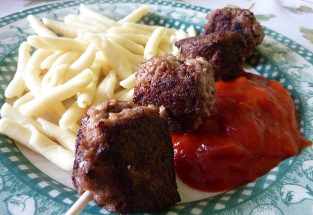 Boulettes en brochette