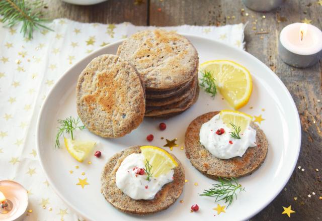 Blinis de sarrasin & cheese cream