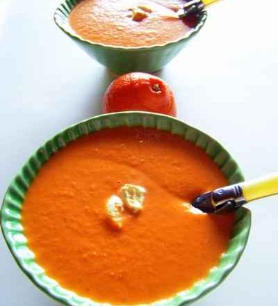 Crema de pomodoro et sa crème à la mandarine