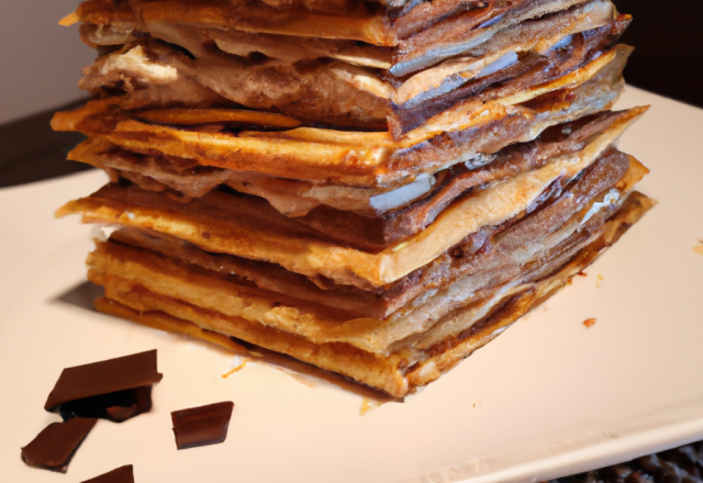 Millefeuille au chocolat