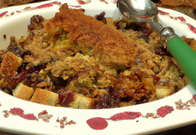 Crumble de septembre de faisan