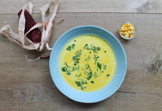 Soupe maïs curcuma