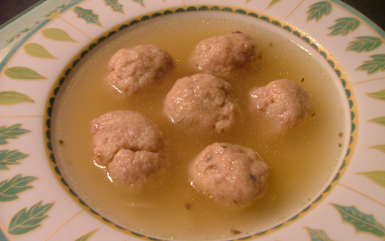 Soupe aux boulettes de pommes de terre