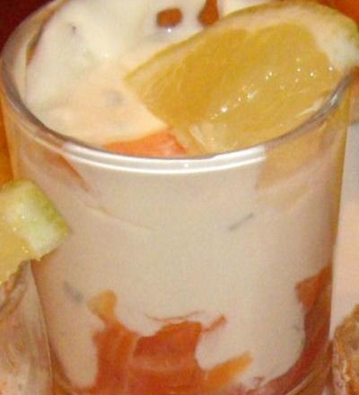 Verrine de saumon et Boursin