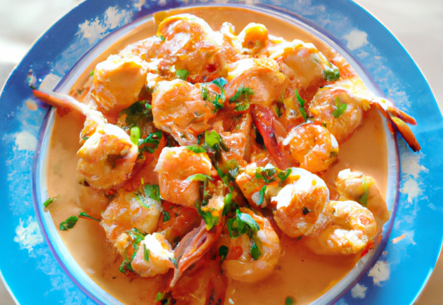 Curry de langoustines au gingembre frais