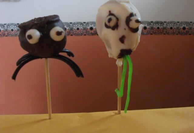 Cakes pops d'Halloween