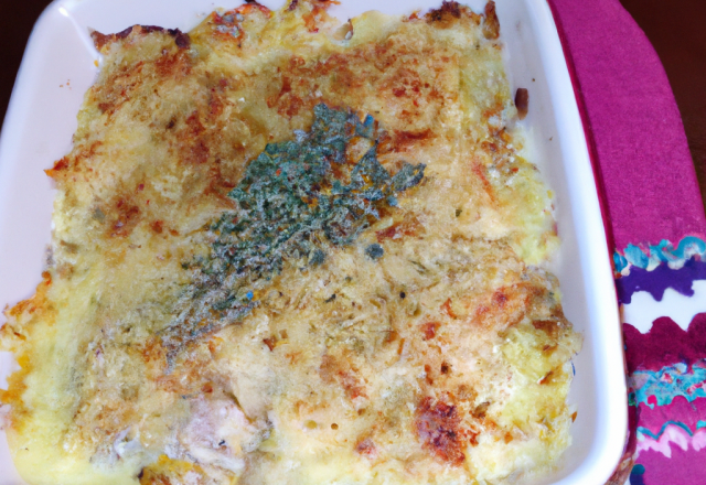 Gratin de lapin au Beaufort