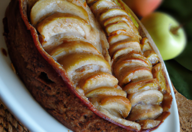 Cake au boudin blanc et aux pommes