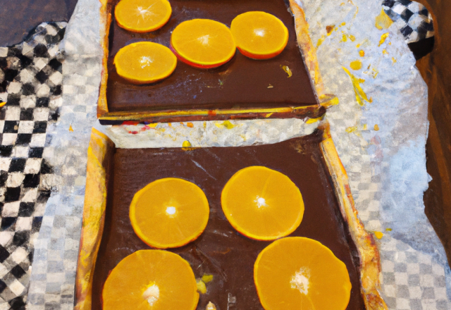 Tarte au chocolat et à l'orange rapide