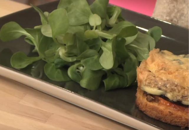 Mille-feuille de légumes à la Fourme d'Ambert