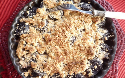 Crumble de boudin antillais à la noix de Coco et pommes