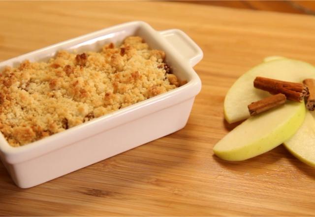 Crumble croustillant aux pommes