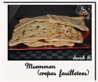 Msemmens (crêpes feuilletés)