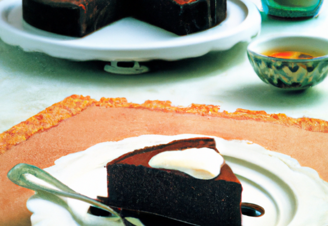 Gâteau au chocolat sur la base du gâteau au yaourt