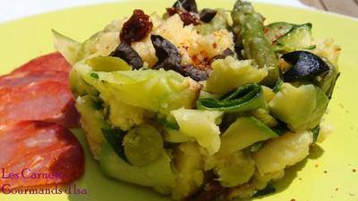 Polenta aux légumes d'été....ou l'art d'accommoder les restes