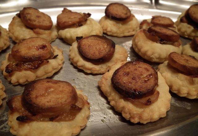 Feuilletés apéritifs au boudin blanc