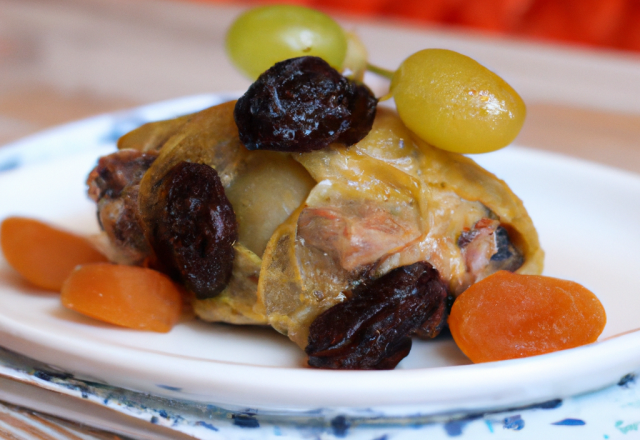 Papillotes de veau aux raisins