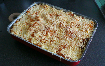 Gratin de courgettes et son lit de carottes fumées