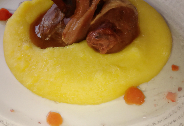 Parmentier de canard à la polenta