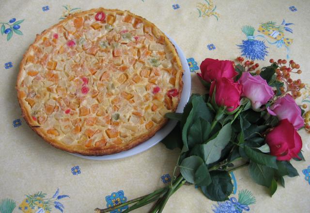 Tarte aux fruits variés et amandes