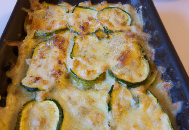 Gratin de courgettes facile et économique