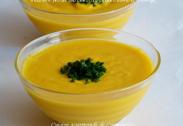 Velouté froid de carottes céleri rave et orange