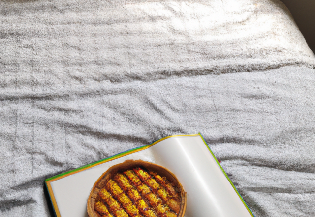 Tarte au Maroilles sur lit blanc croquant