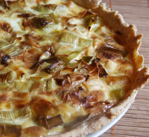 Tarte aux poireaux maison