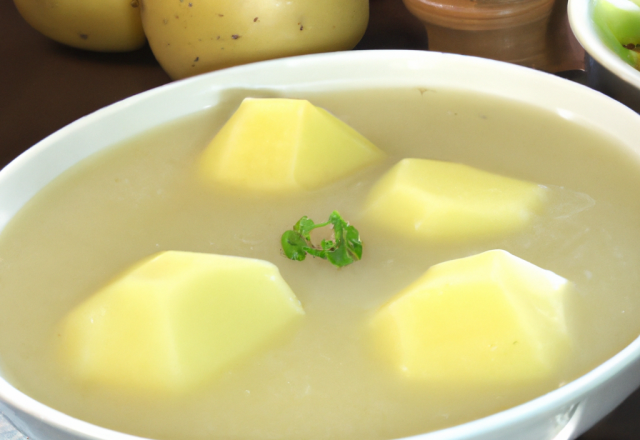 Soupe aux poireaux et aux pommes de terre