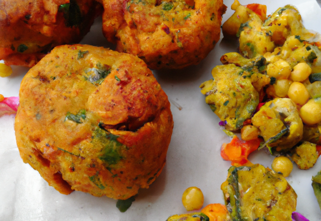 Beignet de légumes et aux épices