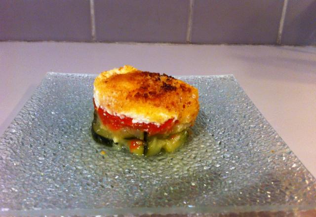 Tian aux courgettes et ricotta