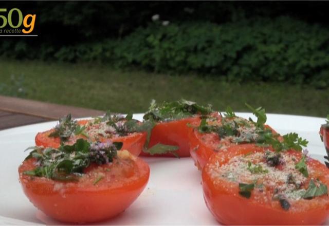 Délicieuses tomates à la provençale cuites à la plancha