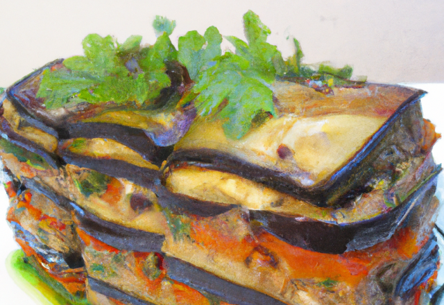 Terrine d'aubergines aux légumes