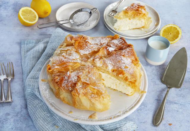 Gâteau de pâte filo à la ricotta et au citron