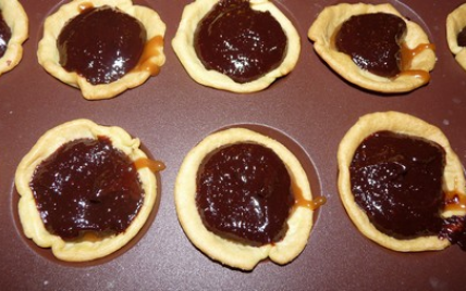 Tartelette chocolat caramel au beurre salé