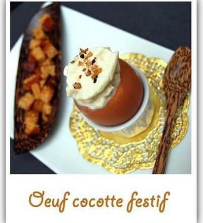 Œuf cocotte festif