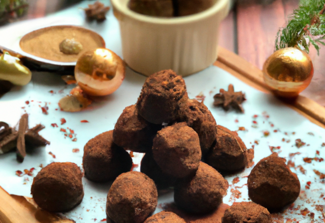 Truffes aux épices pour Noël