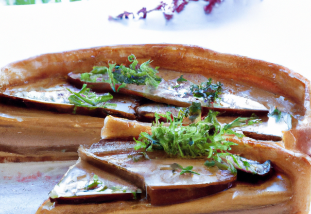 Tarte au foie gras à l'envers