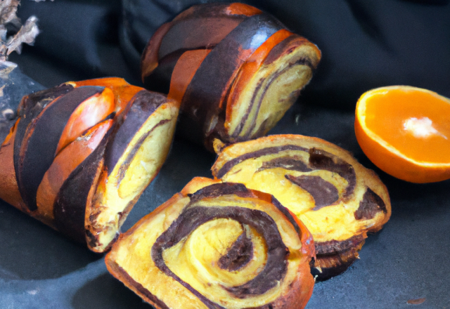 Brioche chocolat orange