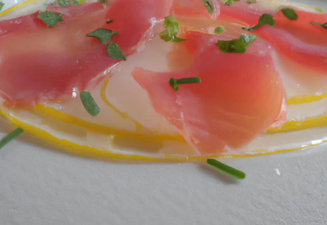 Carpaccio de poisson