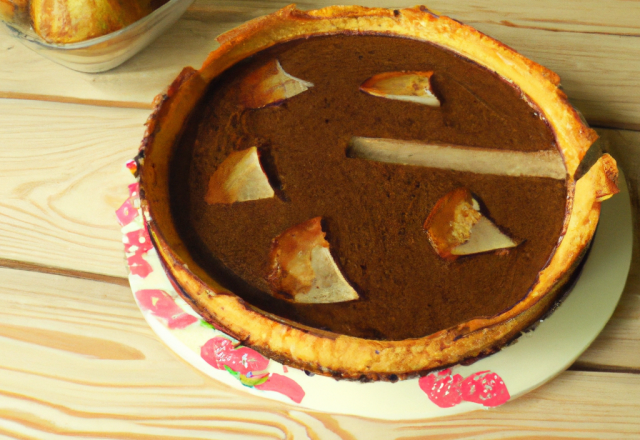 Tarte aux poires et chocolat au thermomix