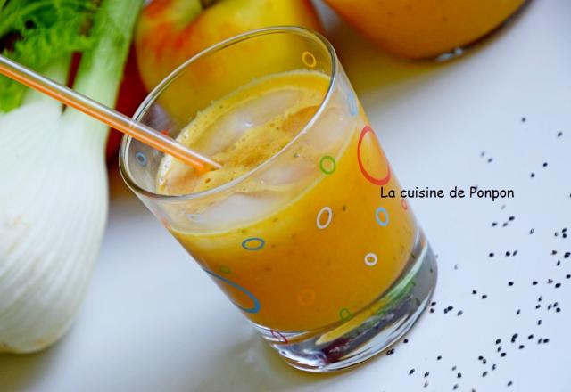 Jus vitaminé pomme, fenouil et graines de chia